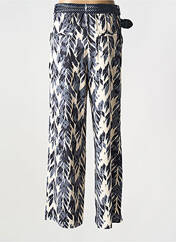 Pantalon droit bleu K-DESIGN pour femme seconde vue