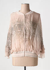 Veste casual rose TRICOT CHIC pour femme seconde vue