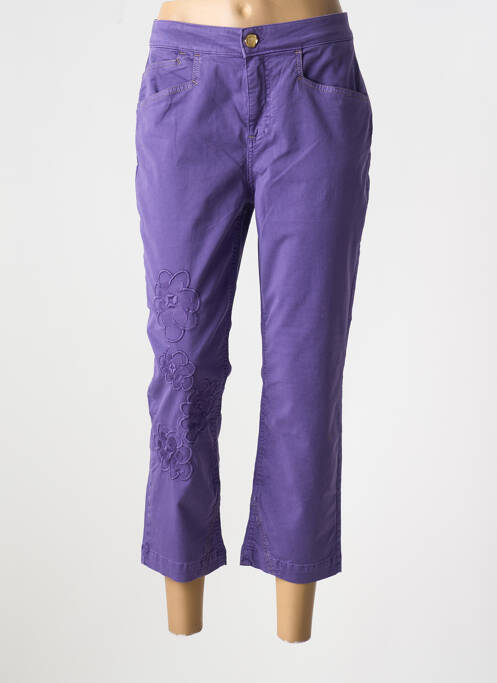 Pantalon 7/8 violet ELISA CAVALETTI pour femme