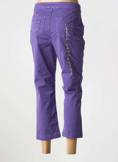Pantalon 7/8 violet ELISA CAVALETTI pour femme