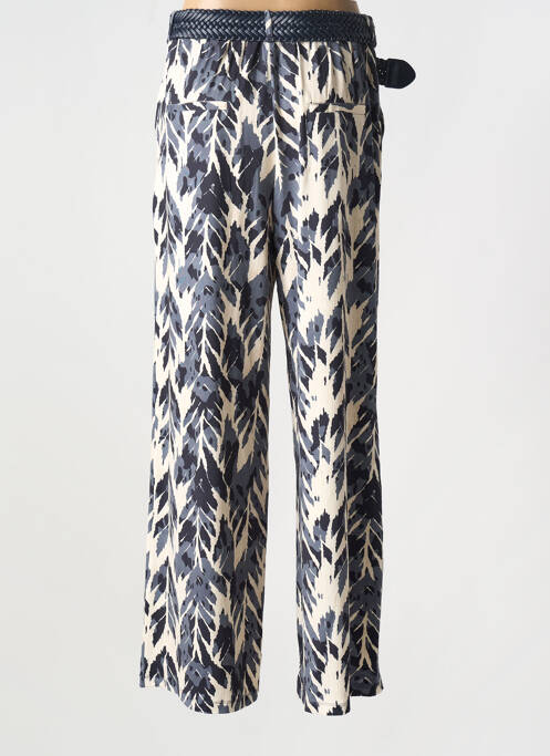 Pantalon droit bleu K-DESIGN pour femme