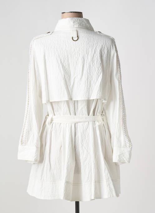 Robe courte blanc TRICOT CHIC pour femme