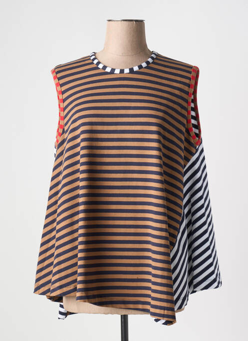 Top marron ALEMBIKA pour femme