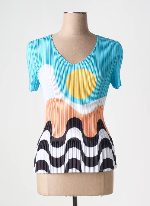 T-shirt bleu LEO & UGO pour femme