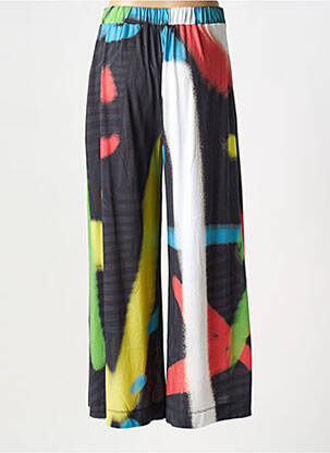 Pantalon large taille normale taille normale noir OZAI N KU femme