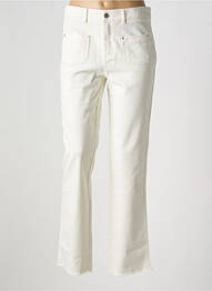 Jeans coupe droite stretch taille normale beige EVA KAYAN femme