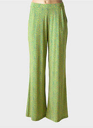 Pantalon large coupe fluide taille normale vert SURKANA femme