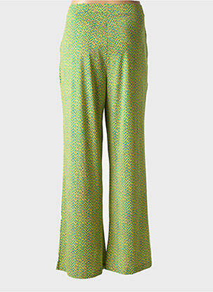 Pantalon large coupe fluide taille normale vert SURKANA femme