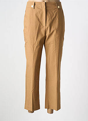 Pantalon 7/8 taille élastique taille normale marron LOLA CASADEMUNT femme