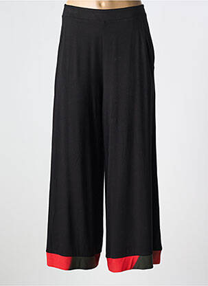 Pantalon large taille normale taille normale noir OZAI N KU femme