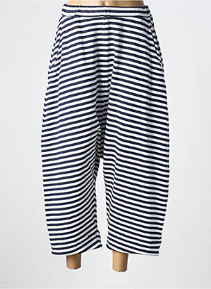 Sarouel stretch taille haute bleu ALEMBIKA femme