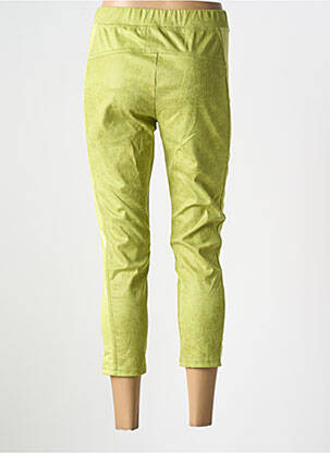 Legging broderie galons latéraux taille normale vert ELLY ITALIA femme