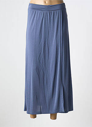 Jupe longue coupe fluide bleu SURKANA femme