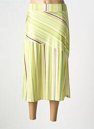 Jupe mi-longue taille haute jaune SCORZZO femme