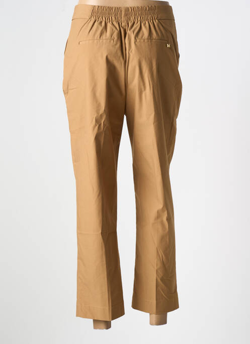 Pantalon 7/8 tissage popeline taille normale marron LOLA CASADEMUNT femme