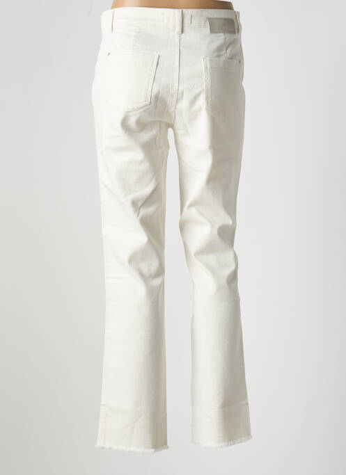 Jeans coupe droite beige EVA KAYAN pour femme