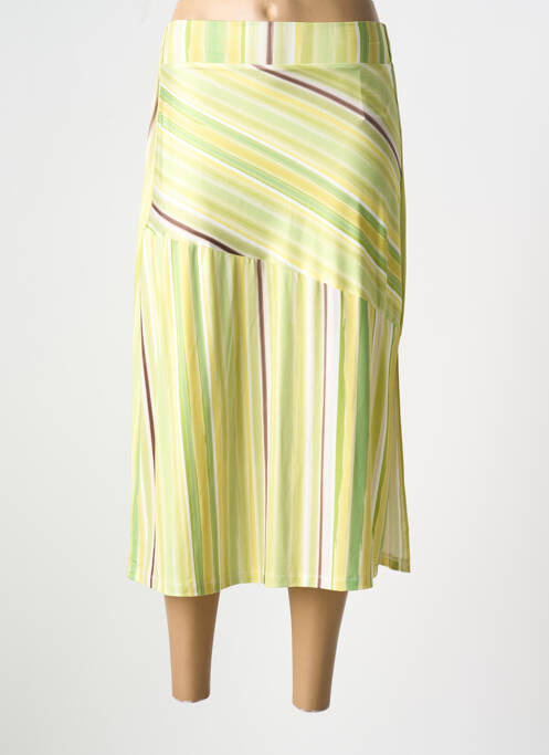 Jupe mi-longue jaune SCORZZO pour femme