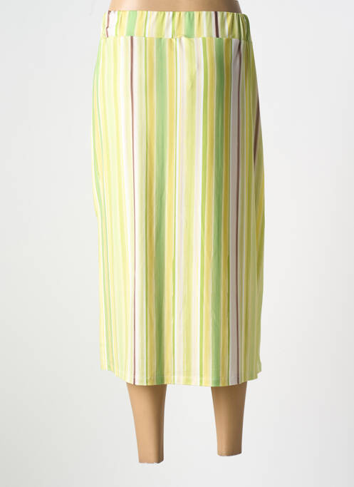 Jupe mi-longue jaune SCORZZO pour femme