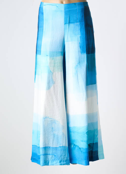 Pantalon large bleu K pour femme