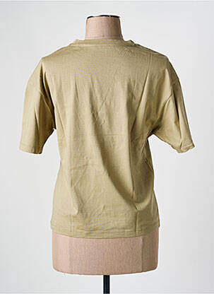 T-shirt sérigraphie manches courtes vert ESPRIT femme