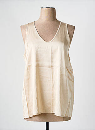 Top coupe fluide sans manche beige ESPRIT femme