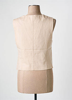 Gilet sans manche poches beige C'EST BEAU LA VIE femme