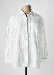 Chemisier tissage crêpe manches longues blanc WHITE STUFF femme