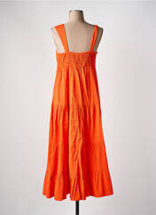 Robe longue orange C'EST BEAU LA VIE pour femme seconde vue