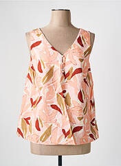 Top orange C'EST BEAU LA VIE pour femme seconde vue