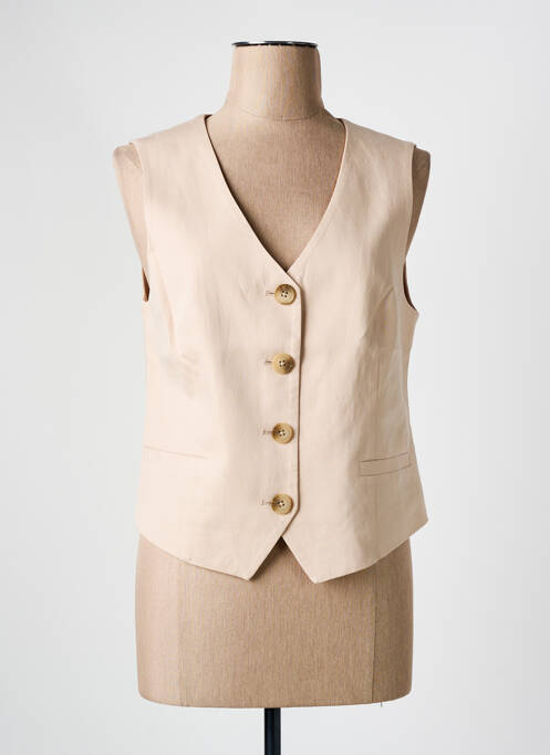 Gilet sans manche beige C'EST BEAU LA VIE pour femme