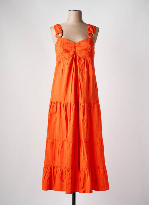 Robe longue orange C'EST BEAU LA VIE pour femme