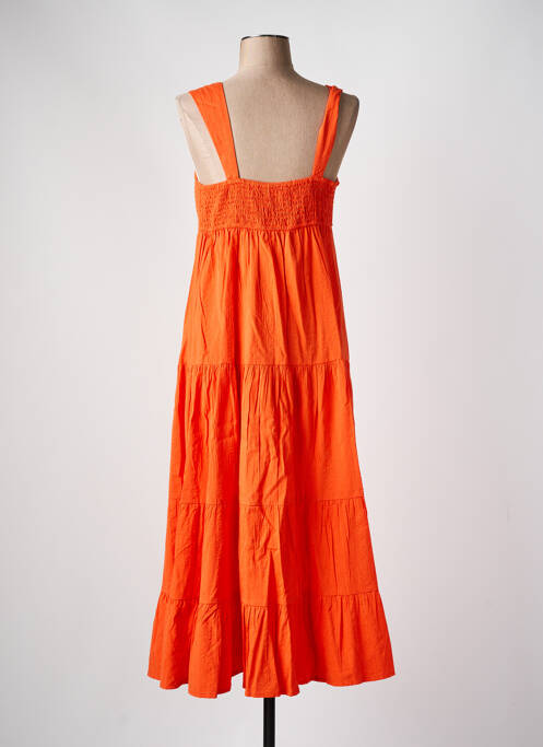 Robe longue orange C'EST BEAU LA VIE pour femme