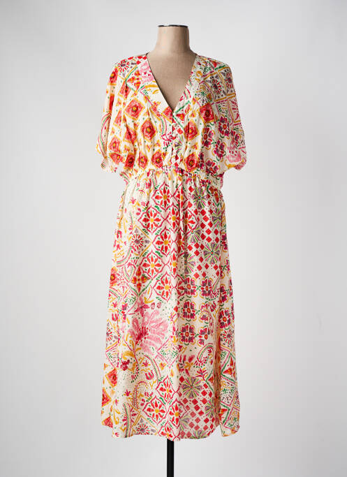 Robe longue rouge C'EST BEAU LA VIE pour femme