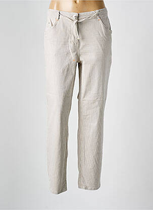 Pantalon droit stretch taille normale gris CECIL femme
