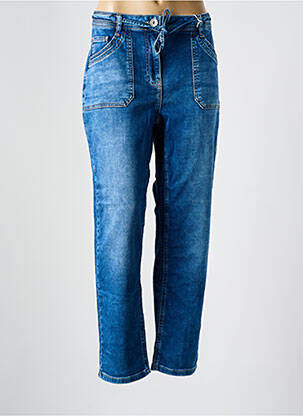 Jeans coupe droite stretch taille normale bleu CECIL femme