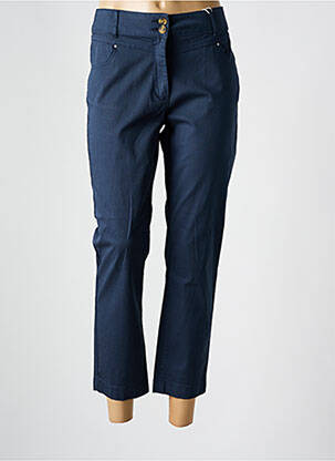 Pantalon 7/8 stretch taille normale bleu C'EST BEAU LA VIE femme