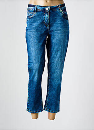 Jeans coupe droite stretch taille normale bleu CECIL femme