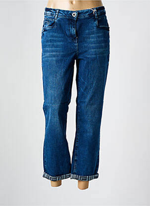 Jeans coupe droite stretch taille normale bleu CECIL femme