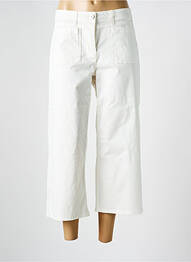Pantacourt coupe droite taille normale blanc CECIL femme