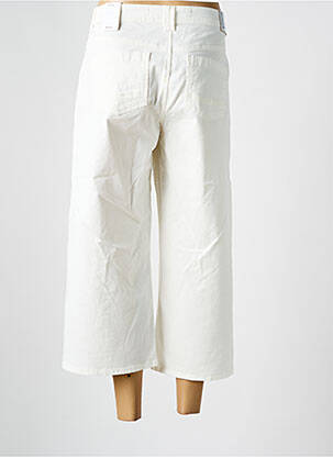 Pantacourt stretch taille normale blanc CECIL femme