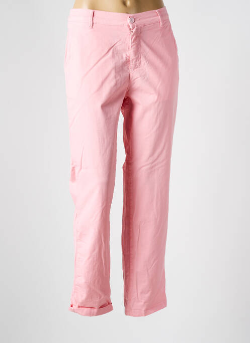 Pantalon chino rose HAPPY pour femme