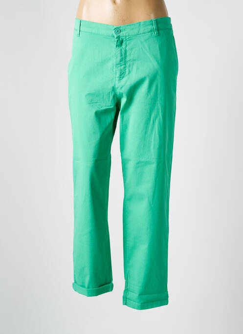 Pantalon chino vert HAPPY pour femme