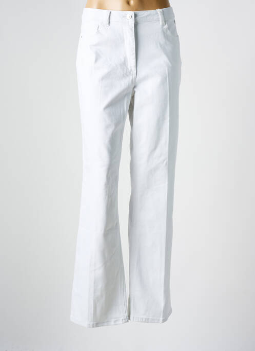 Jean coupe flare blanc C'EST BEAU LA VIE pour femme
