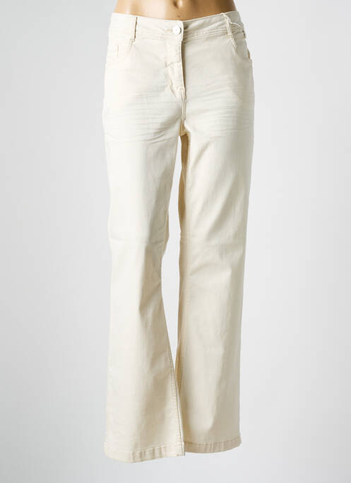 Jeans bootcut beige CECIL pour femme