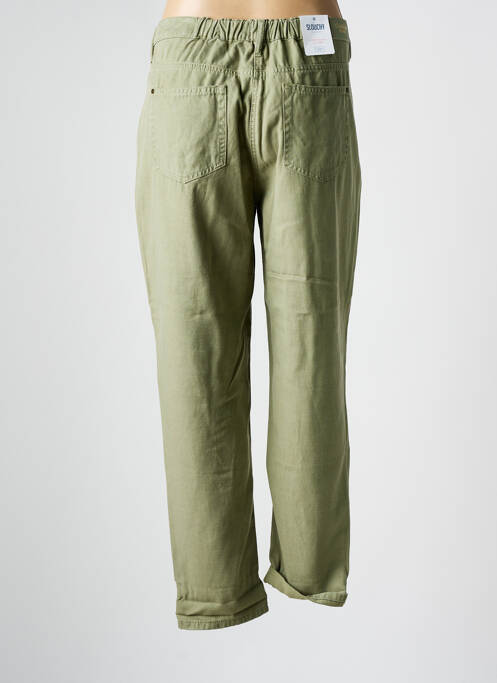 Jeans coupe droite vert C'EST BEAU LA VIE pour femme