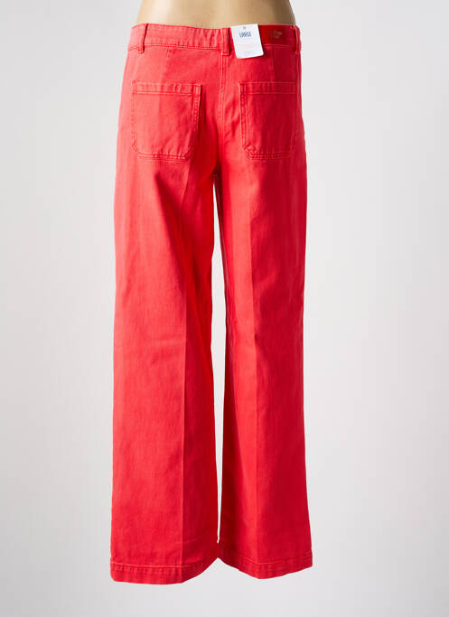 Jeans coupe large rouge C'EST BEAU LA VIE pour femme