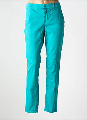 Pantalon chino taille basse taille basse vert HAPPY femme