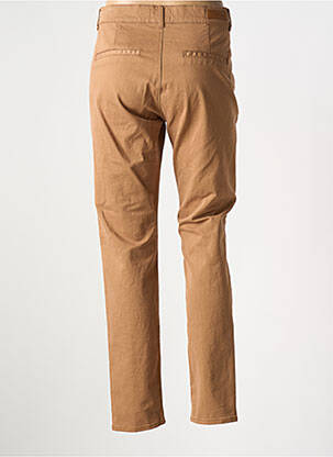 Pantalon chino taille basse taille basse marron HAPPY femme