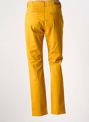 Pantalon chino taille basse taille basse jaune HAPPY femme
