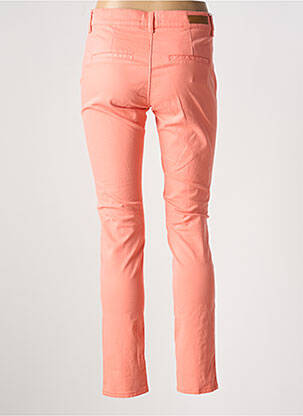 Pantalon chino taille basse taille basse orange HAPPY femme